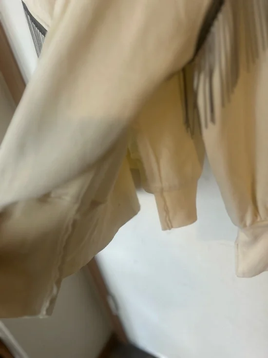 Aerosmith Fringe Band Pullover
Sweatshirt Oversized Horse
Western Cream Sz Large - Picture 8 of 10